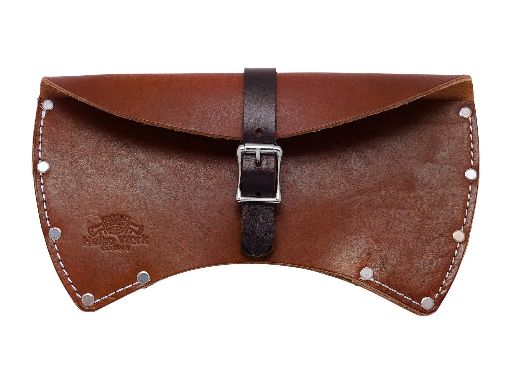 undercover ブラウンパッチセット Deluxe Full-Cover Axe Sheaths – Heavy-Duty Leather with Blade